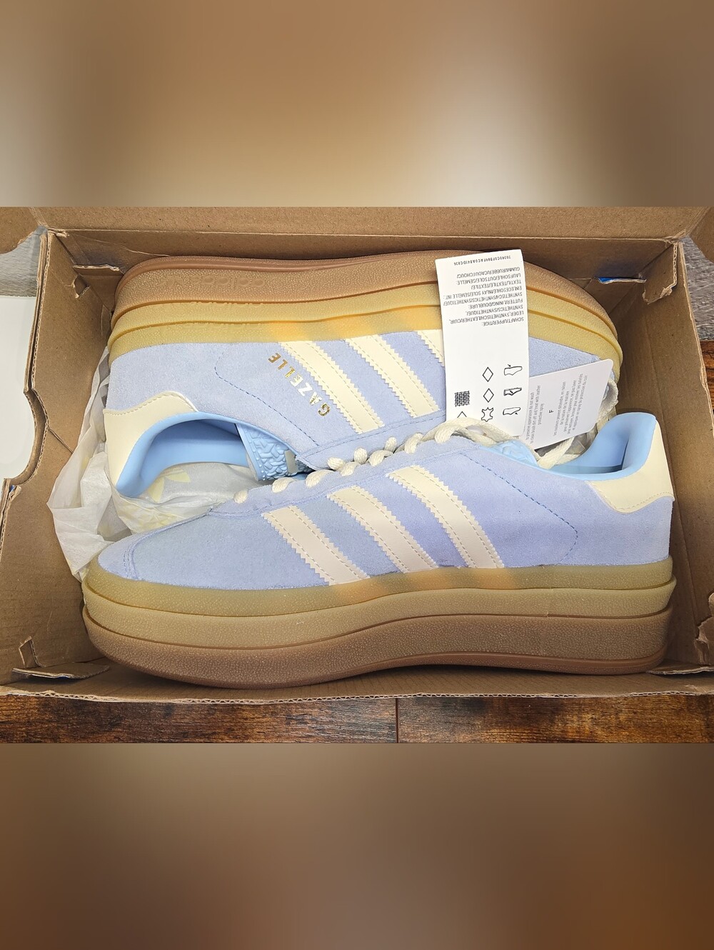 GAZELLE BOLD W Light Blue/Cream